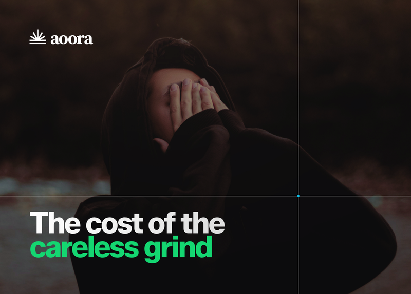 cover image. A guy looking up covering his face.
